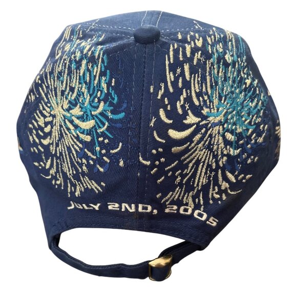 Vintage Daytona 2005 Pepsi 400 Racing Cap Blue & Silver Fireworks Design - Picture 3 of 9